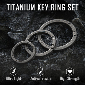 Titanium Side Pushing Key Ring