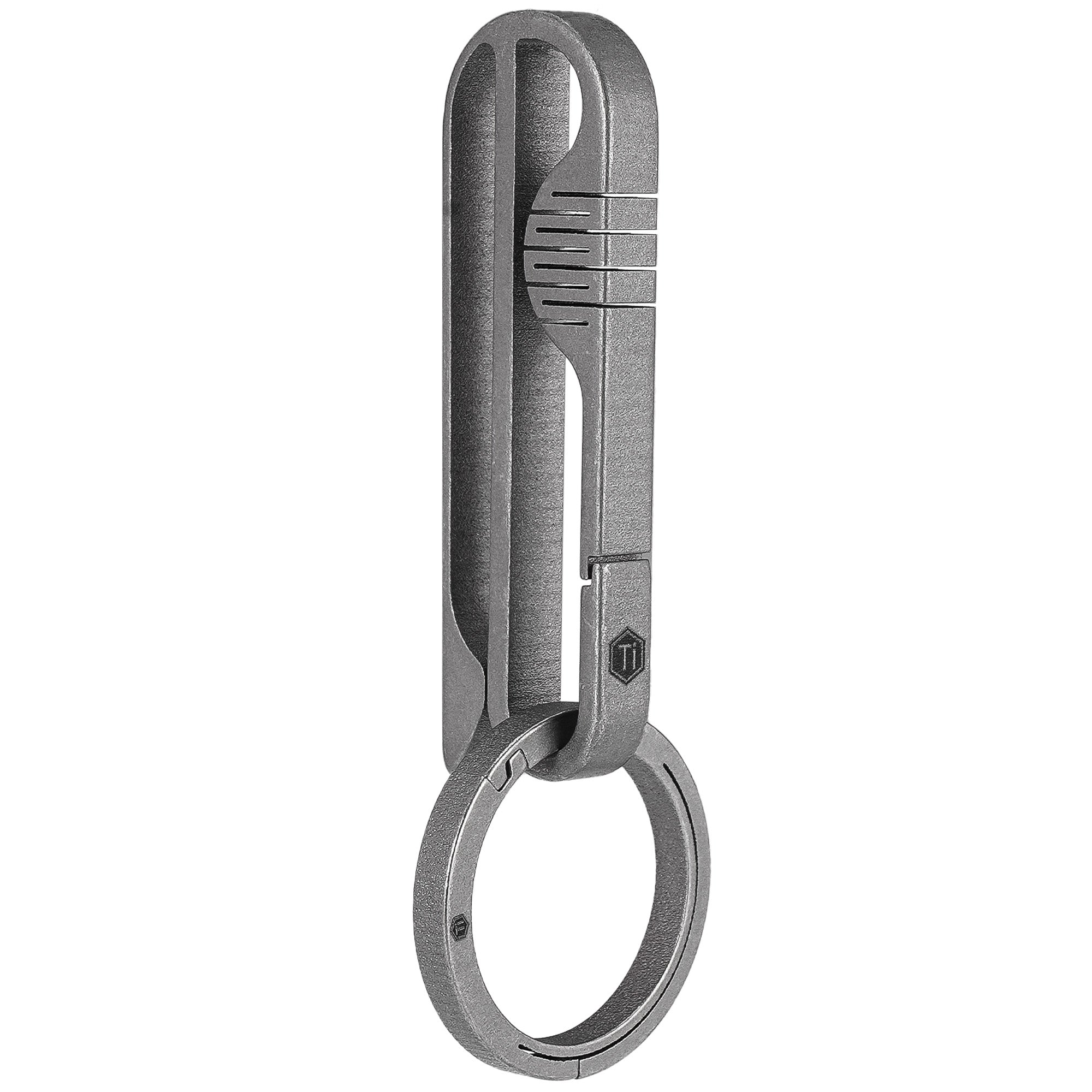 KM20SW Titanium Keychain Clip with Removable Key Ring