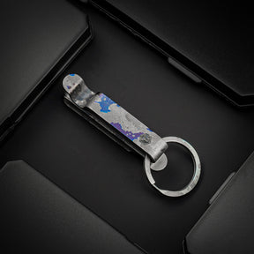 KM00 Titanium Alloy Keychain Belt Clip (Laser engraved pattern)