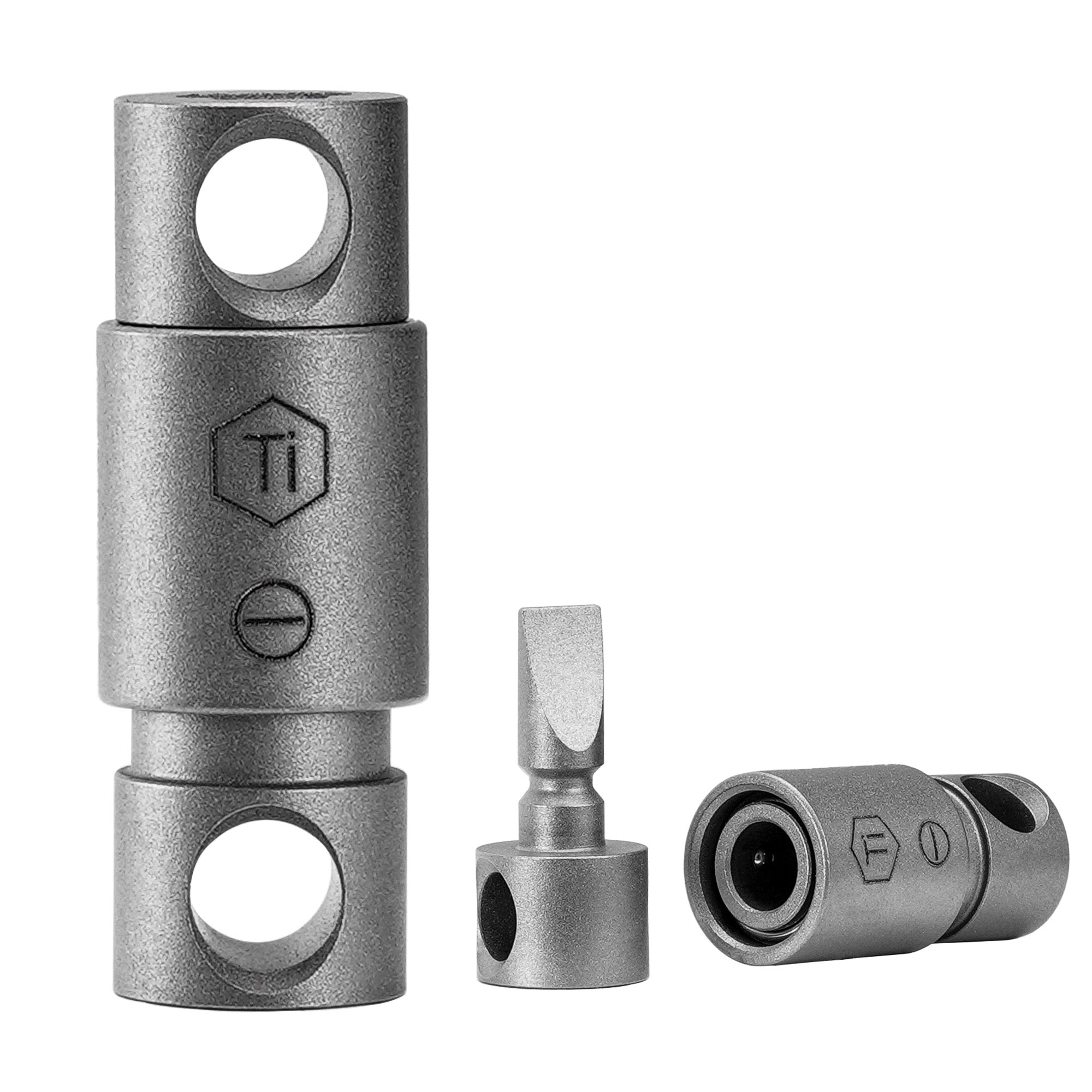 KA49 Titanium Keychain Connector 2PCS (Flathead Screwdriver)