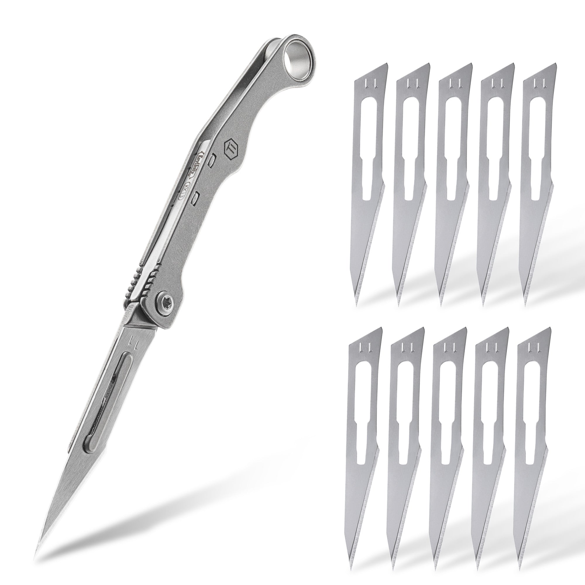 KeyUnity KK13 Mini Titanium Pocket Knife for Everyday Carry
