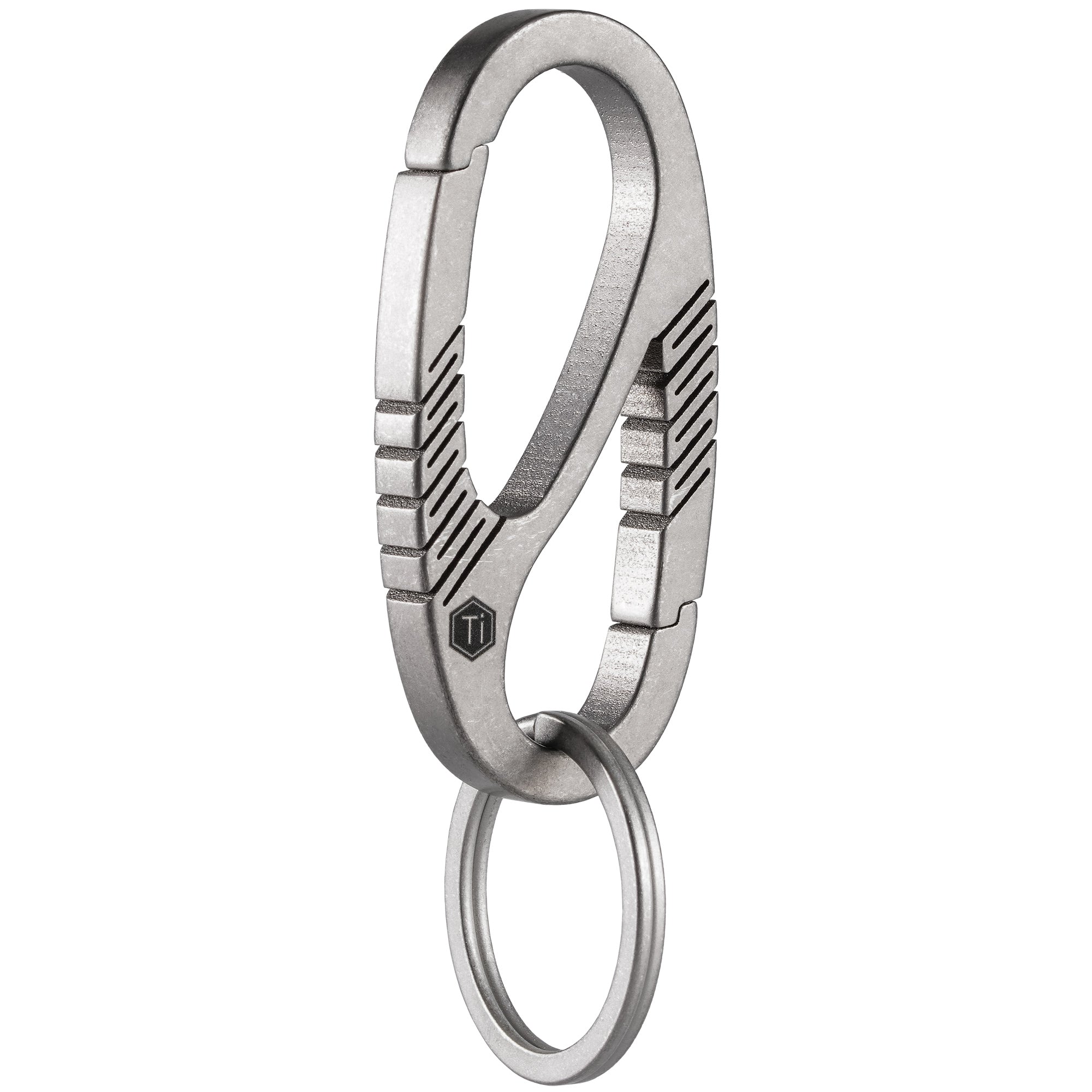 KM08 Titanium Carabiner Keychain Clip