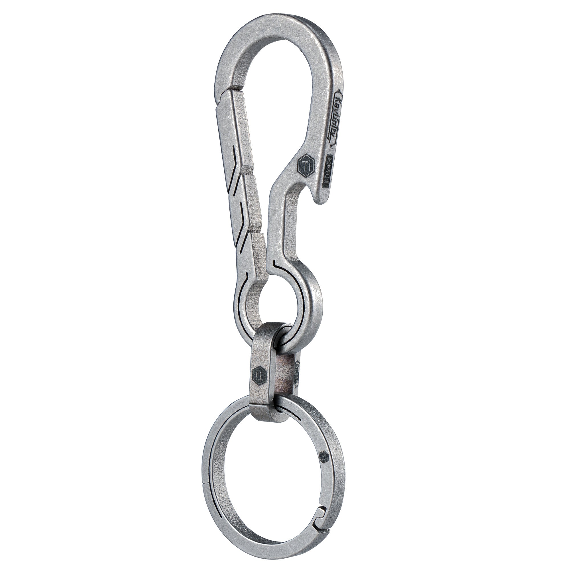 Key Unity Key Clip KeyUnity KM18SW Titanium EDC Keychain Clip with Bottle Opener