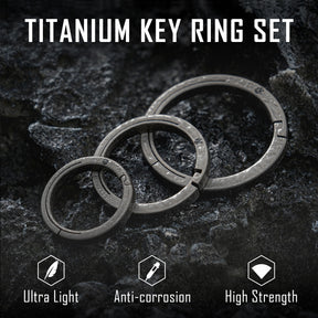 Titanium Side Pushing Key Ring