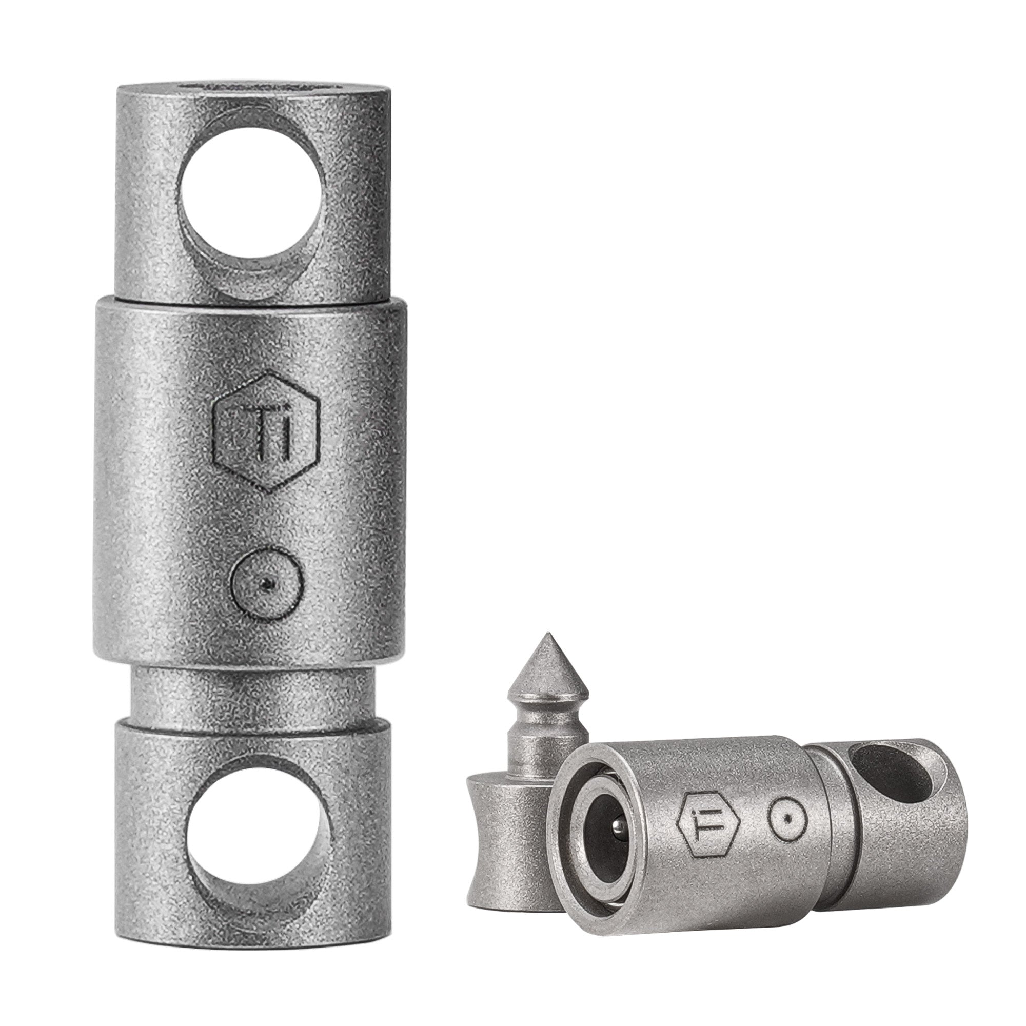 KA50 Titanium Keychain Connector 2PCS (Conical Tip)