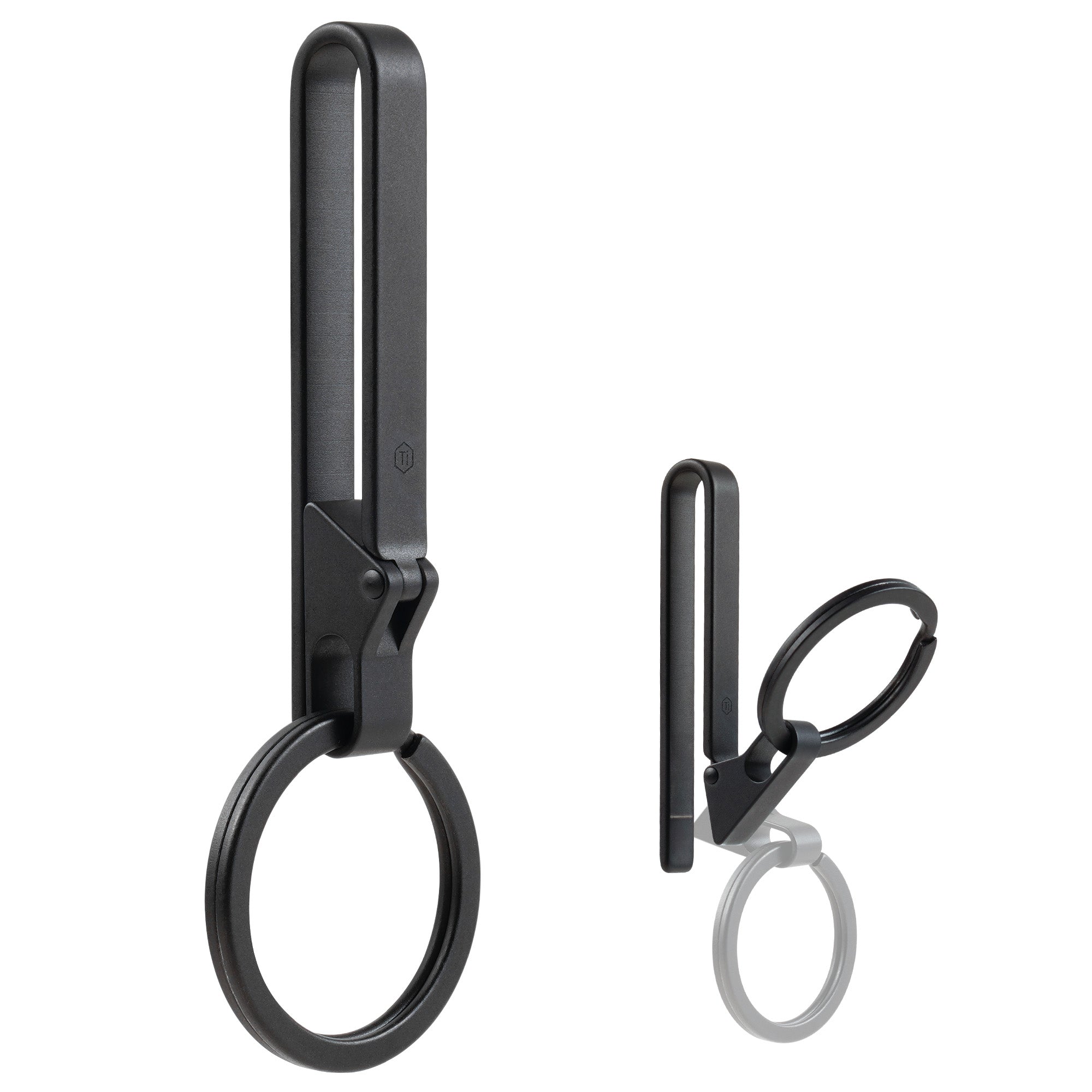 KM23 Titanium Alloy Belt Keychain with Anti-misopening Locking Design