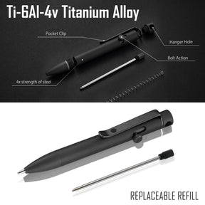 KP04 Titanium Alloy Bolt Action Pen