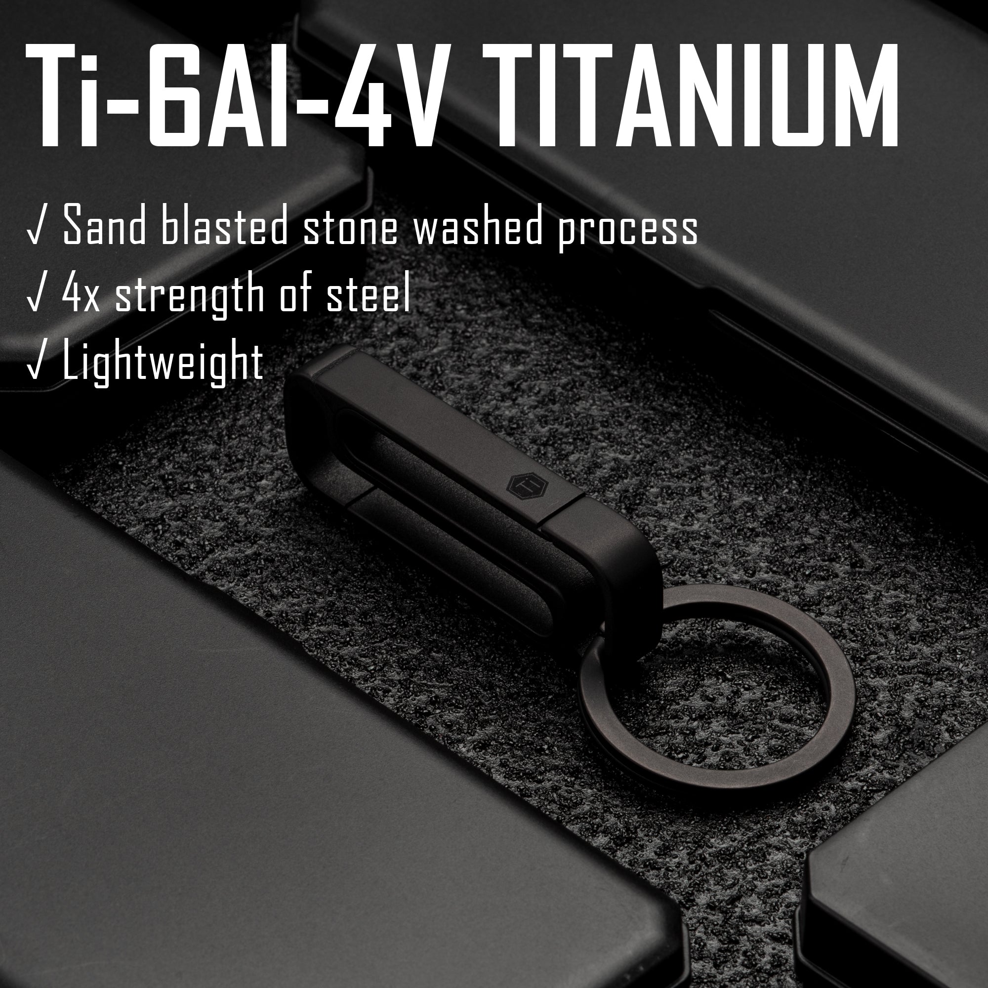 KM11 Titanium Alloy Keychain Clip