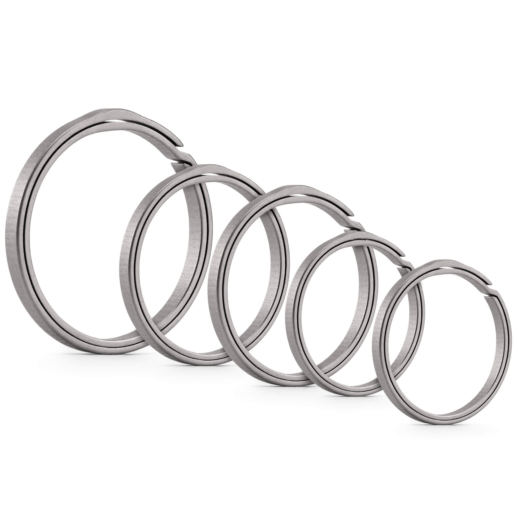 KeyUnity KA20 Titanium Alloy Key Ring Set(1l+2m+2s)