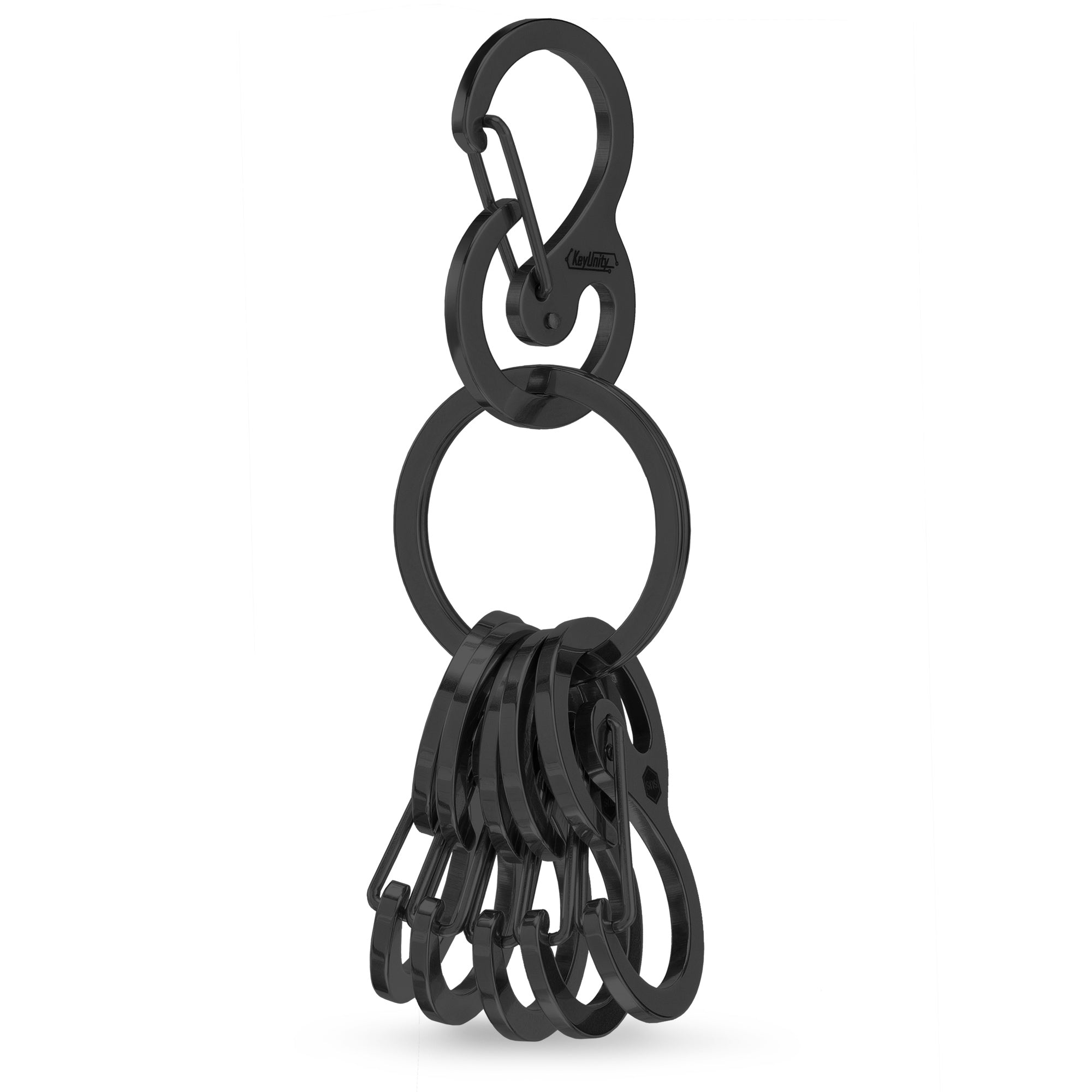 KS05 Stainless Steel Carabiner Clip （BLACK）