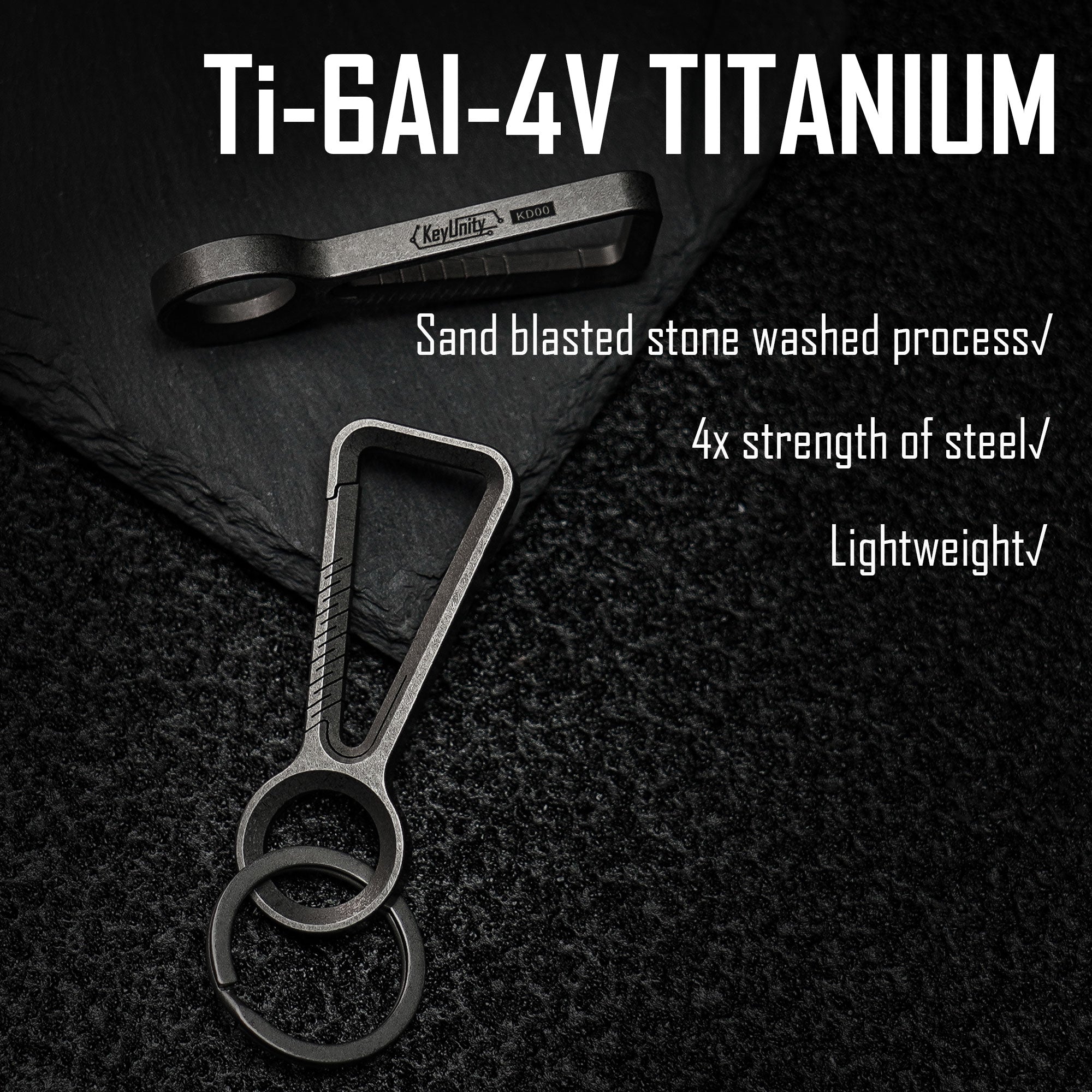 KD00 Titanium Keychain