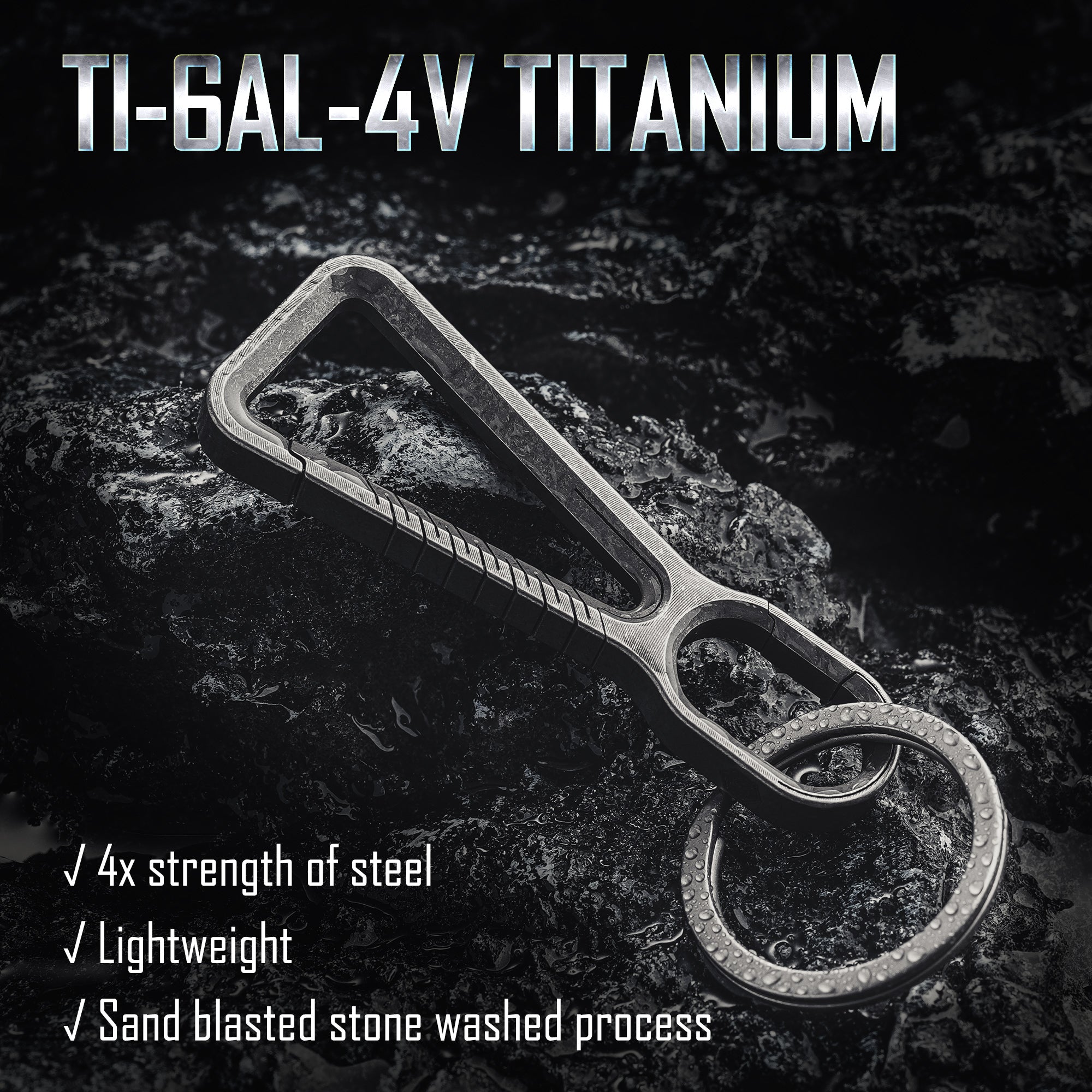 KD01 Titanium Keychain