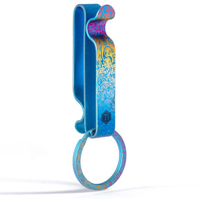 KM00 Titanium Decoration Clip Double Side Keychain Hook