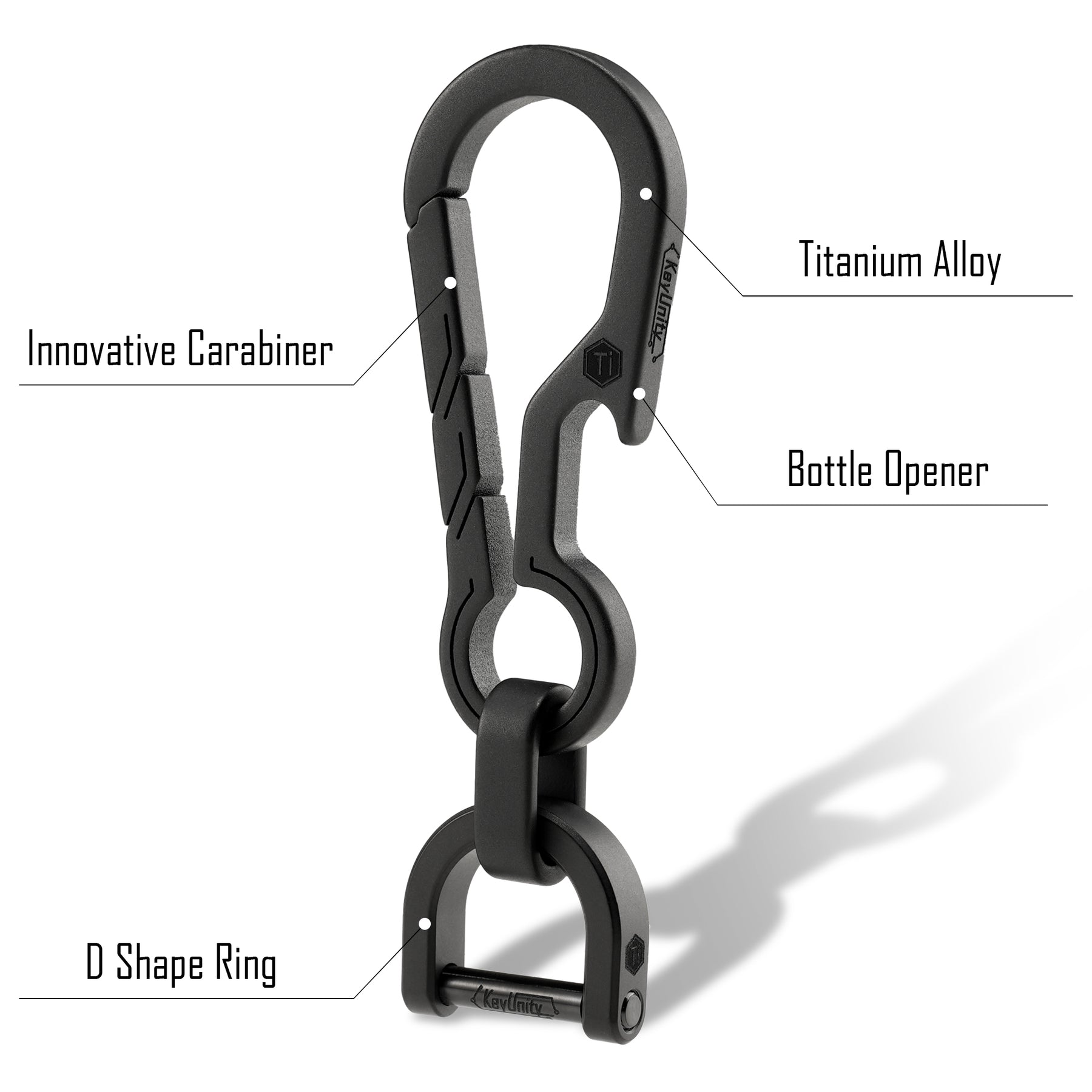 Pre-order the MSTR LINX Titanium Carabiner Key Ring Set — Tools and Toys