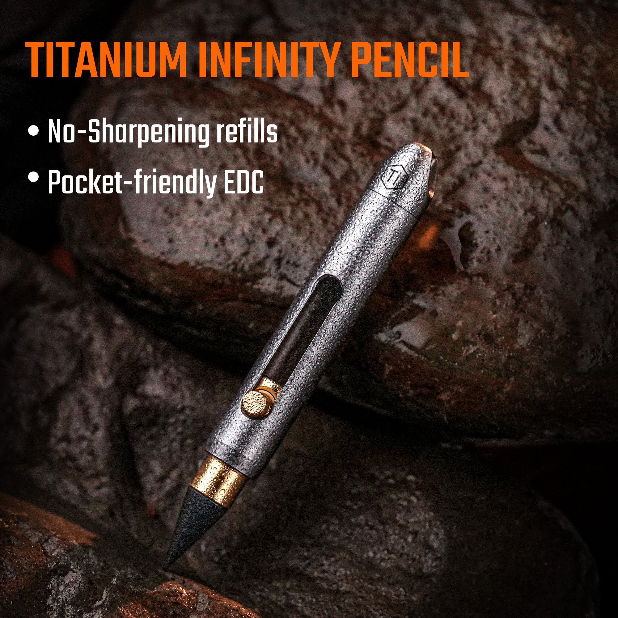 KP06 Titanium Mini Mechanical Pencil