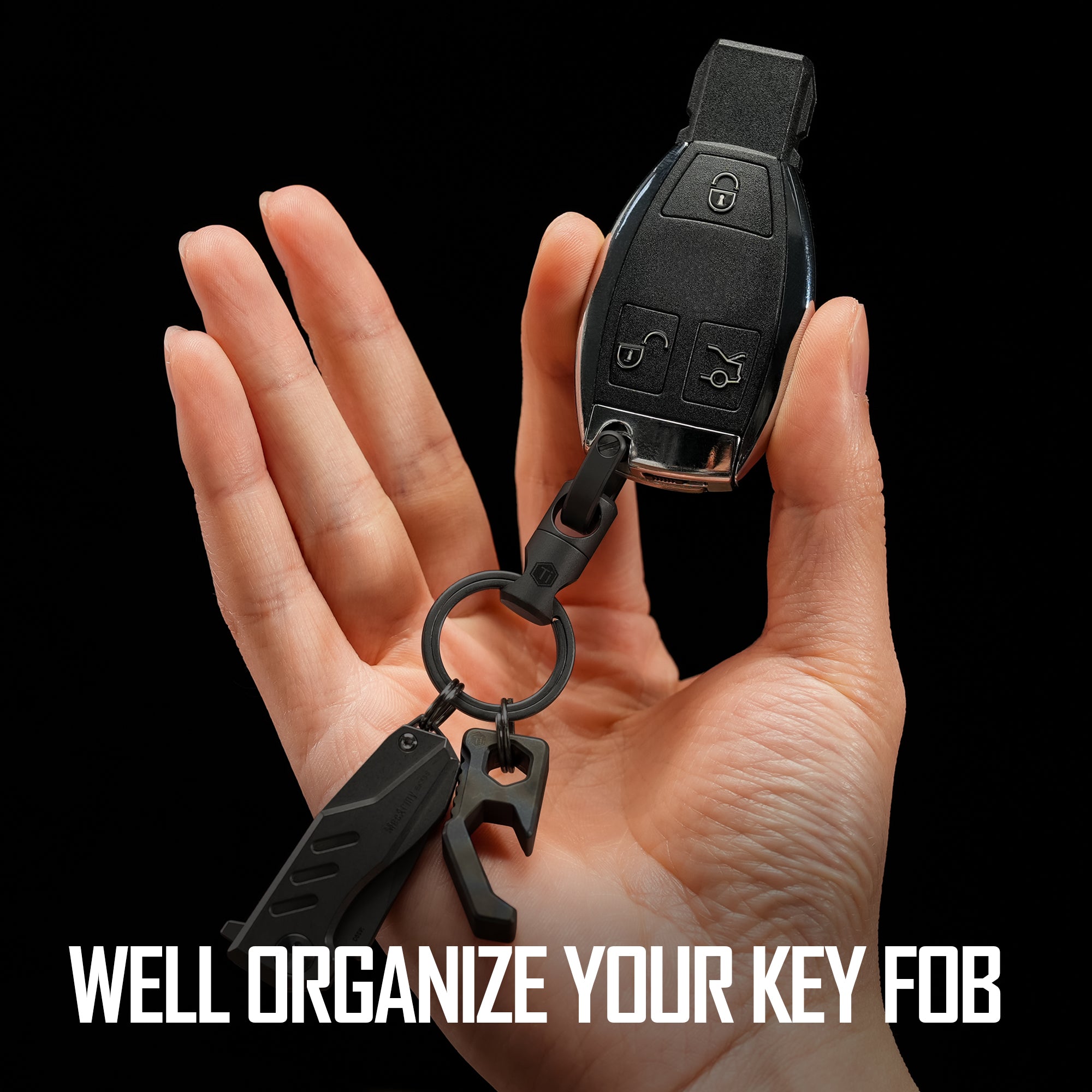 KM13 Titanium Alloy Keychain Key Ring Connector