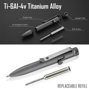 KP05 Titanium Alloy Bolt Action Pen