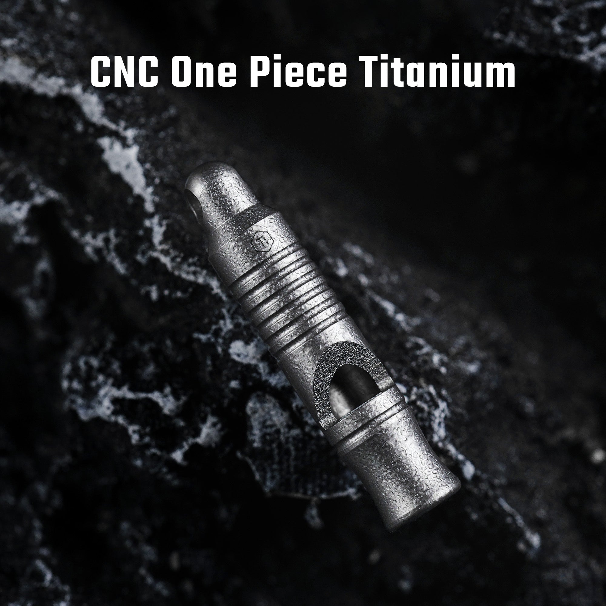 KeyUnity KA56 Titanium Whistle with Lanyard