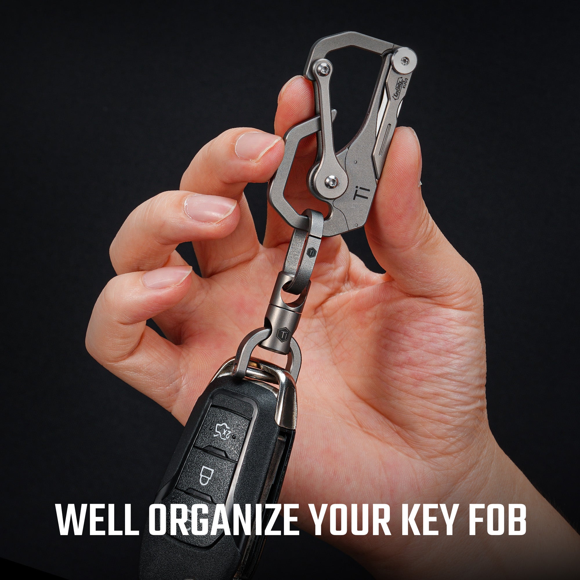 KA40 Titanium Alloy Swivel Key Ring