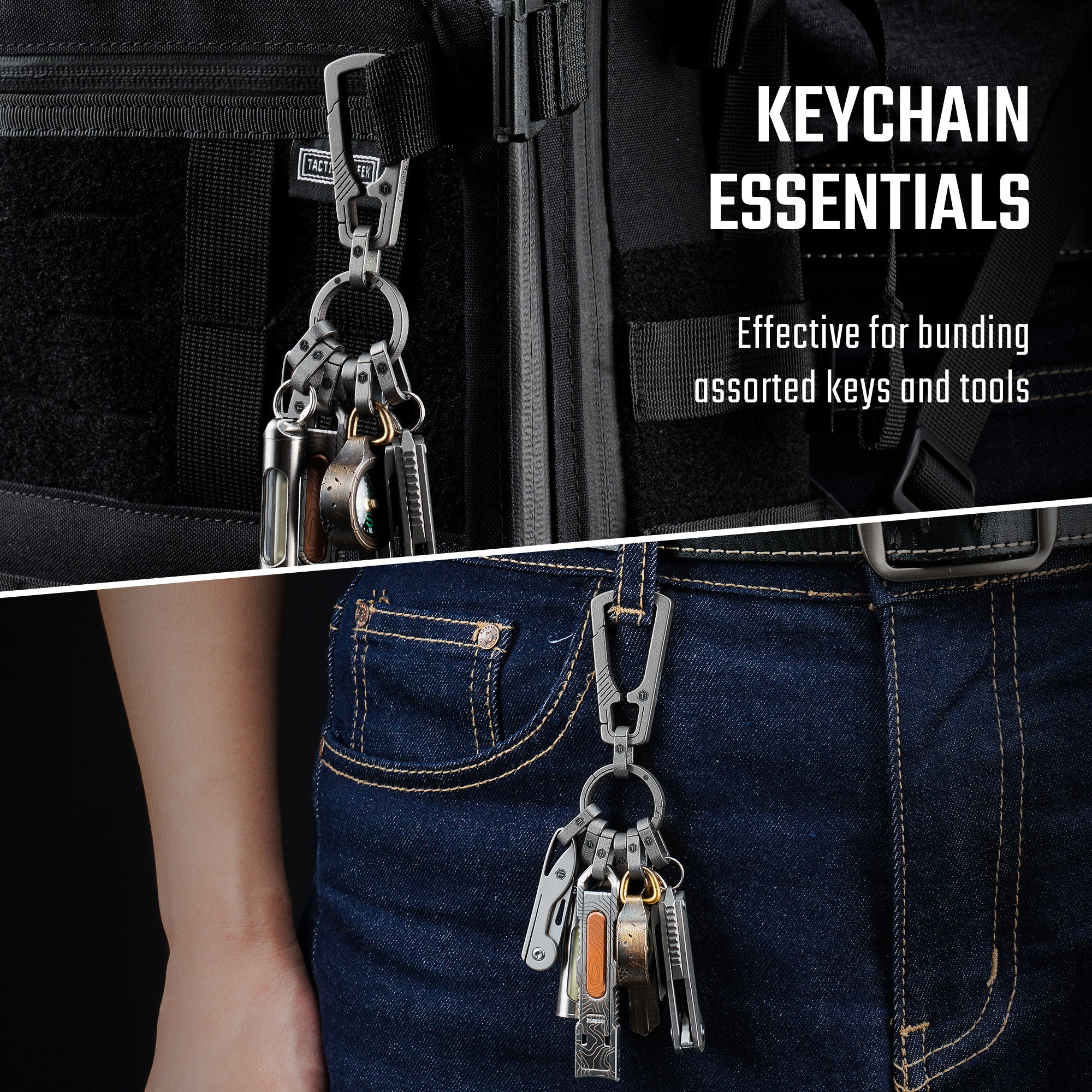 KA41 6PCS Mini Split Key Ring Quick Release Key Organizer