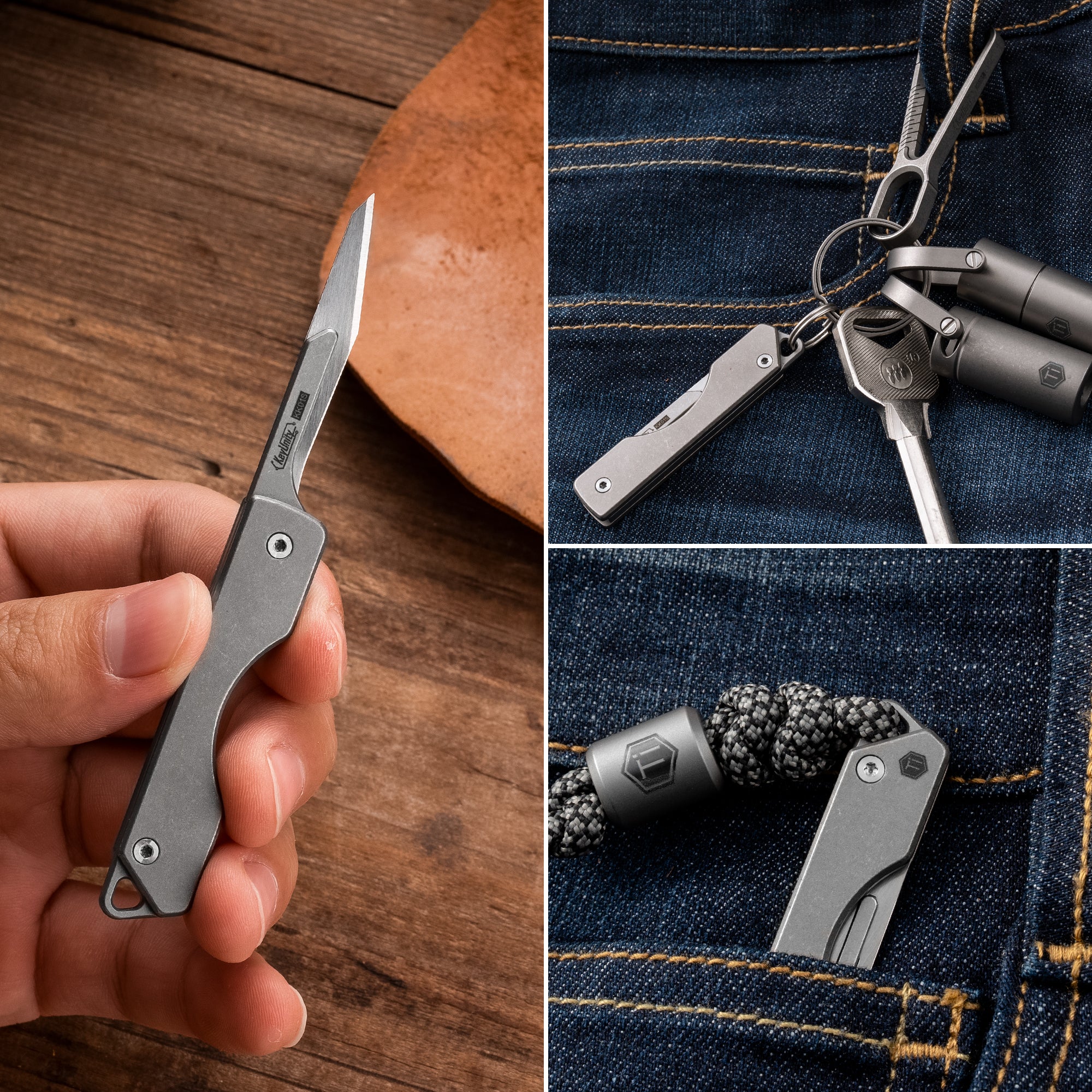 KK01S Titanium Alloy Mini Knife