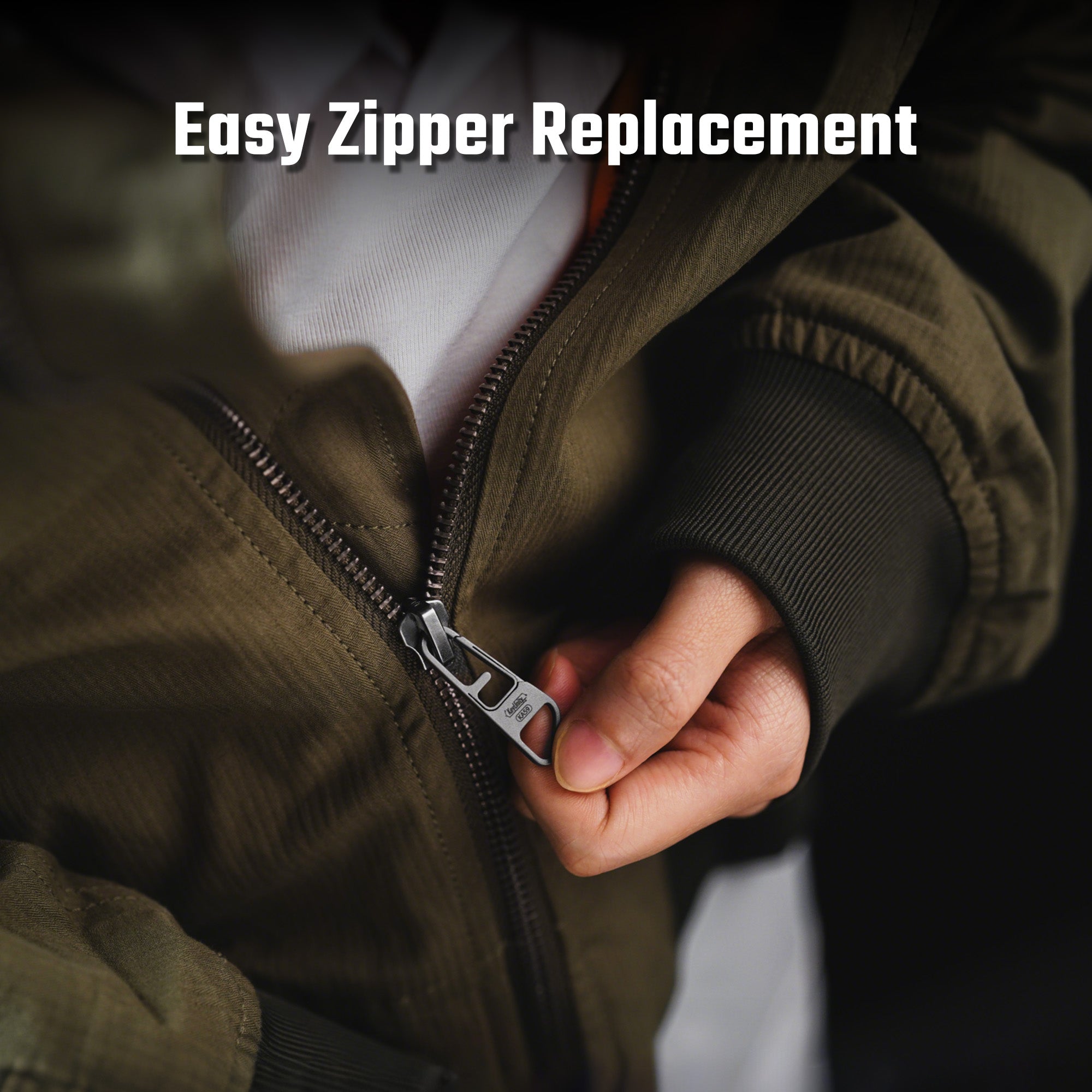 KA59 Titanium Zipper Pulls