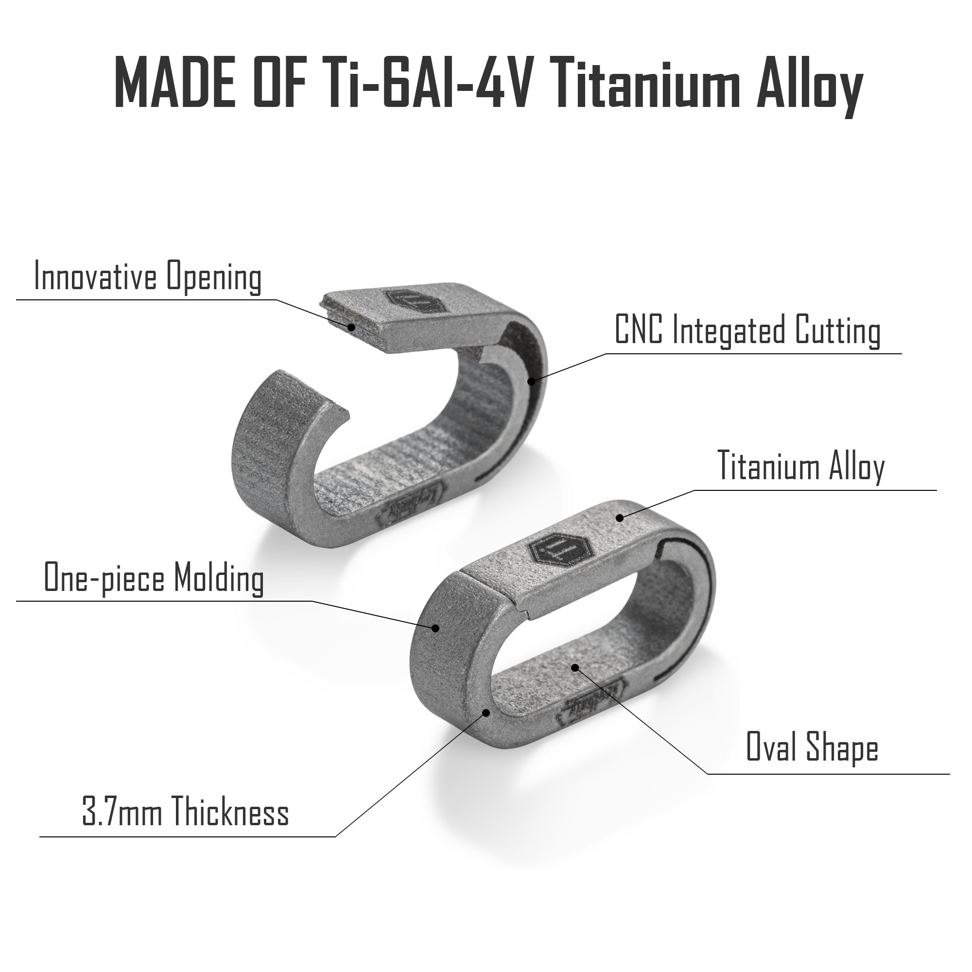 KA29 Titanium Key Ring