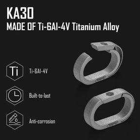 KA30 Titanium Key Ring