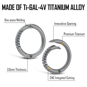 KA34 Titanium Side Pushing Key Ring