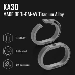 KA31 Titanium Key Ring