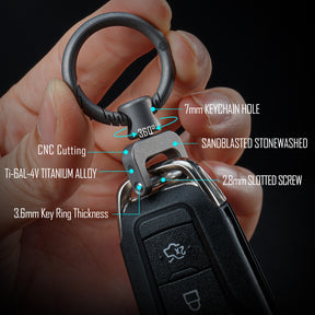 KA35 Titanium Side Pushing Key Ring
