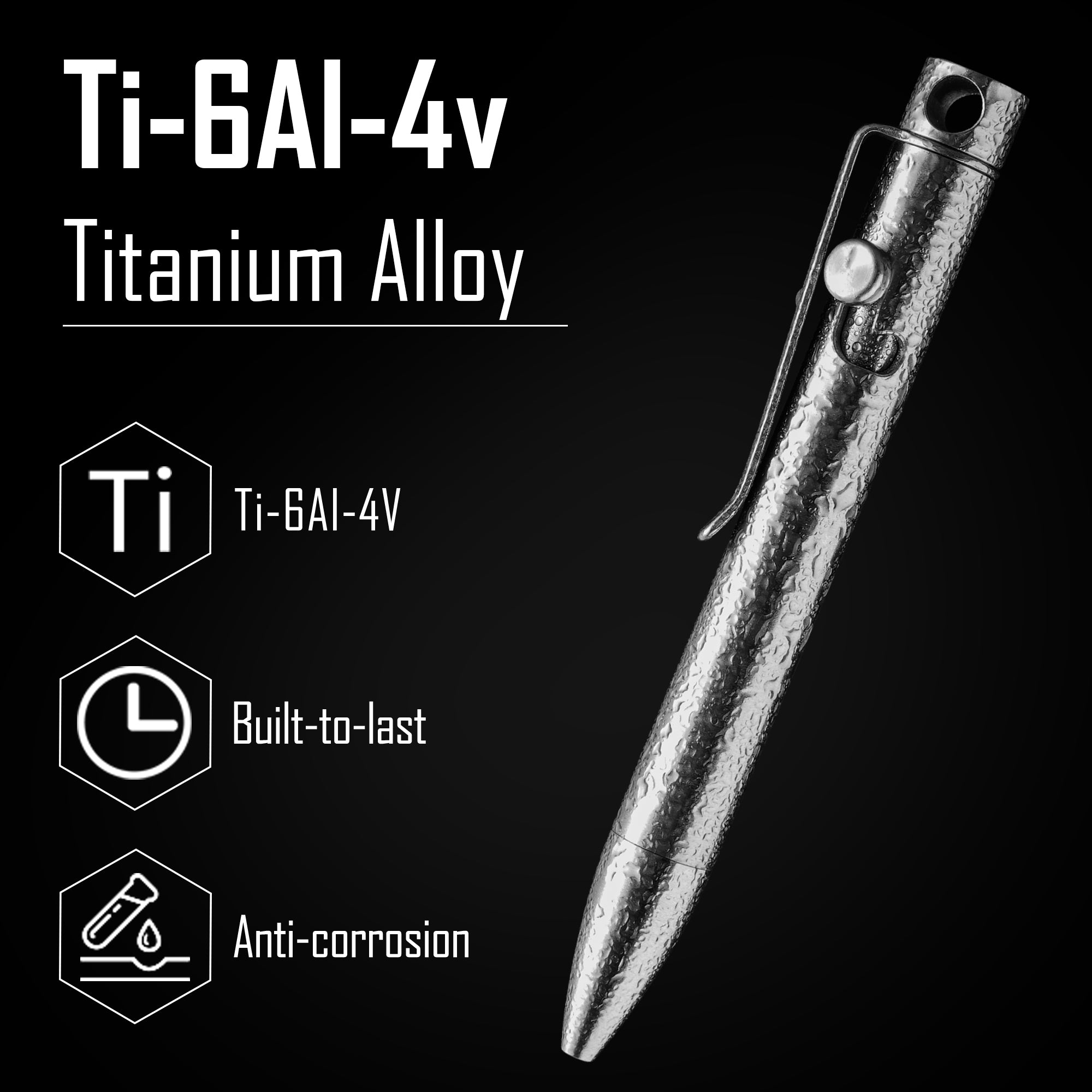 KP04 Titanium Alloy Bolt Action Pen