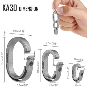KA32 Titanium Key Ring