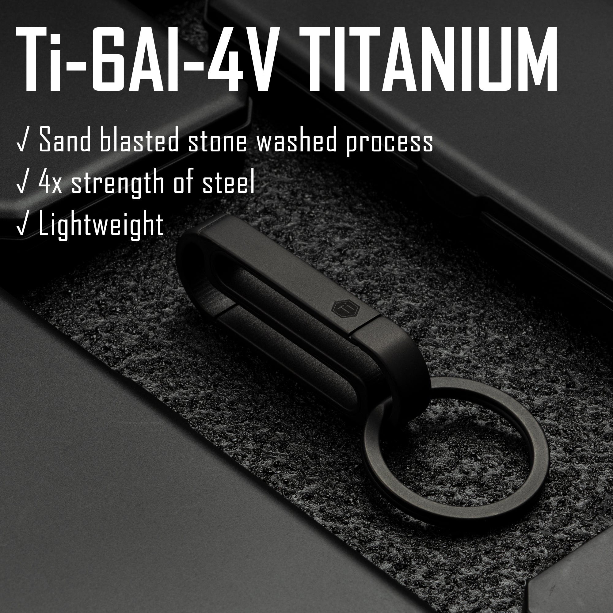 KM10 Titanium Alloy Keychain Clip