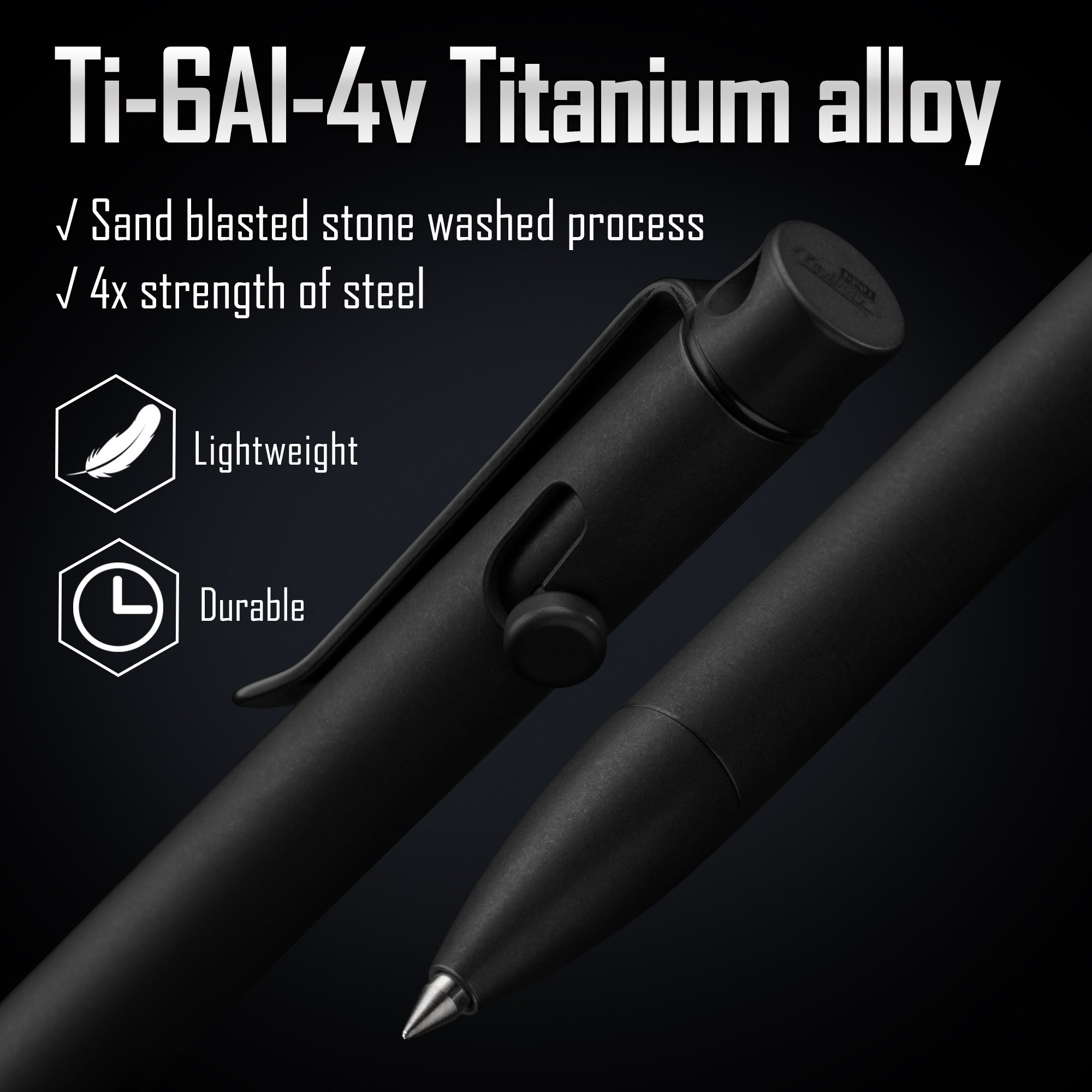 KP01 Titanium Alloy Bolt Action Pen