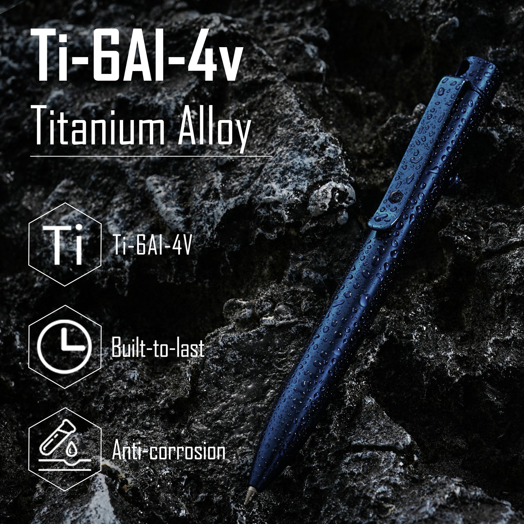 KP03 Titanium Alloy Bolt Action Pen