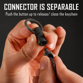 KA24BK Titanium Alloy Keychain Key Ring Connector