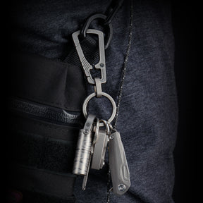 KM19SW Titanium Carabiner Keychain Clip