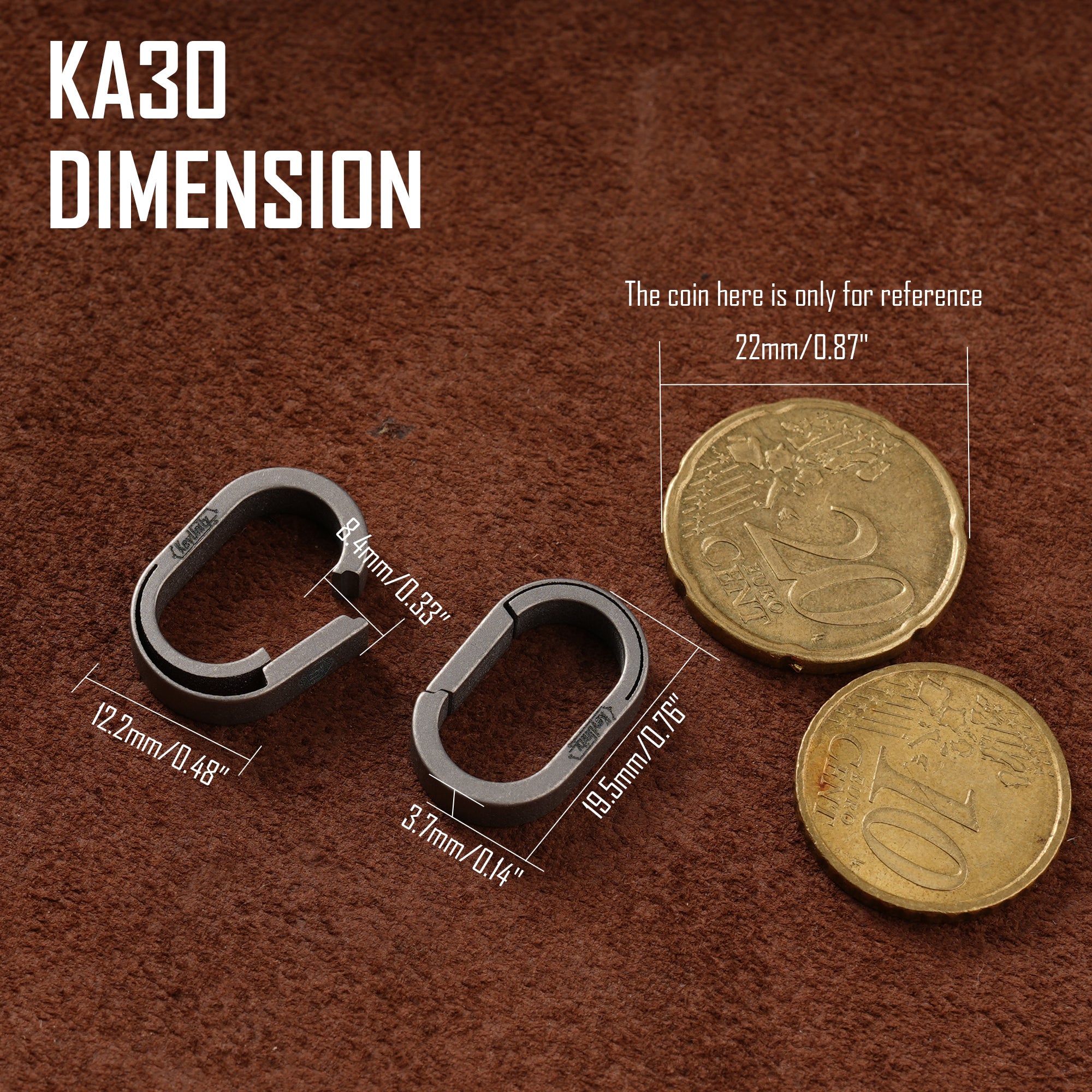 KA30 Titanium Key Ring