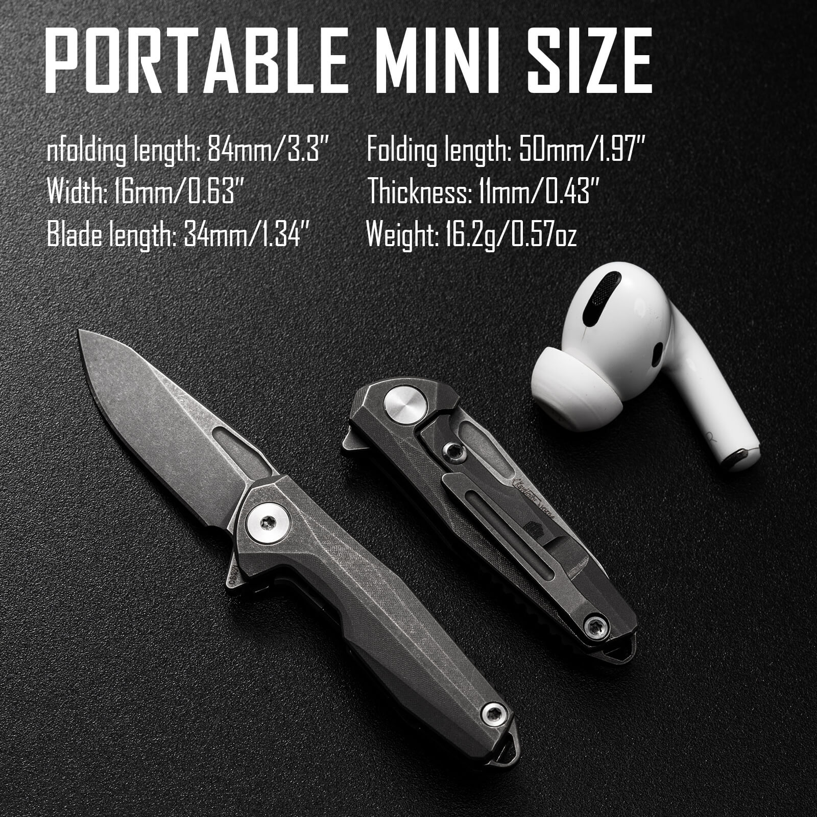 Mini Folding Pocket Knife Keychain Pendant Portable Key Ring Cleaver Blade  DIY | eBay
