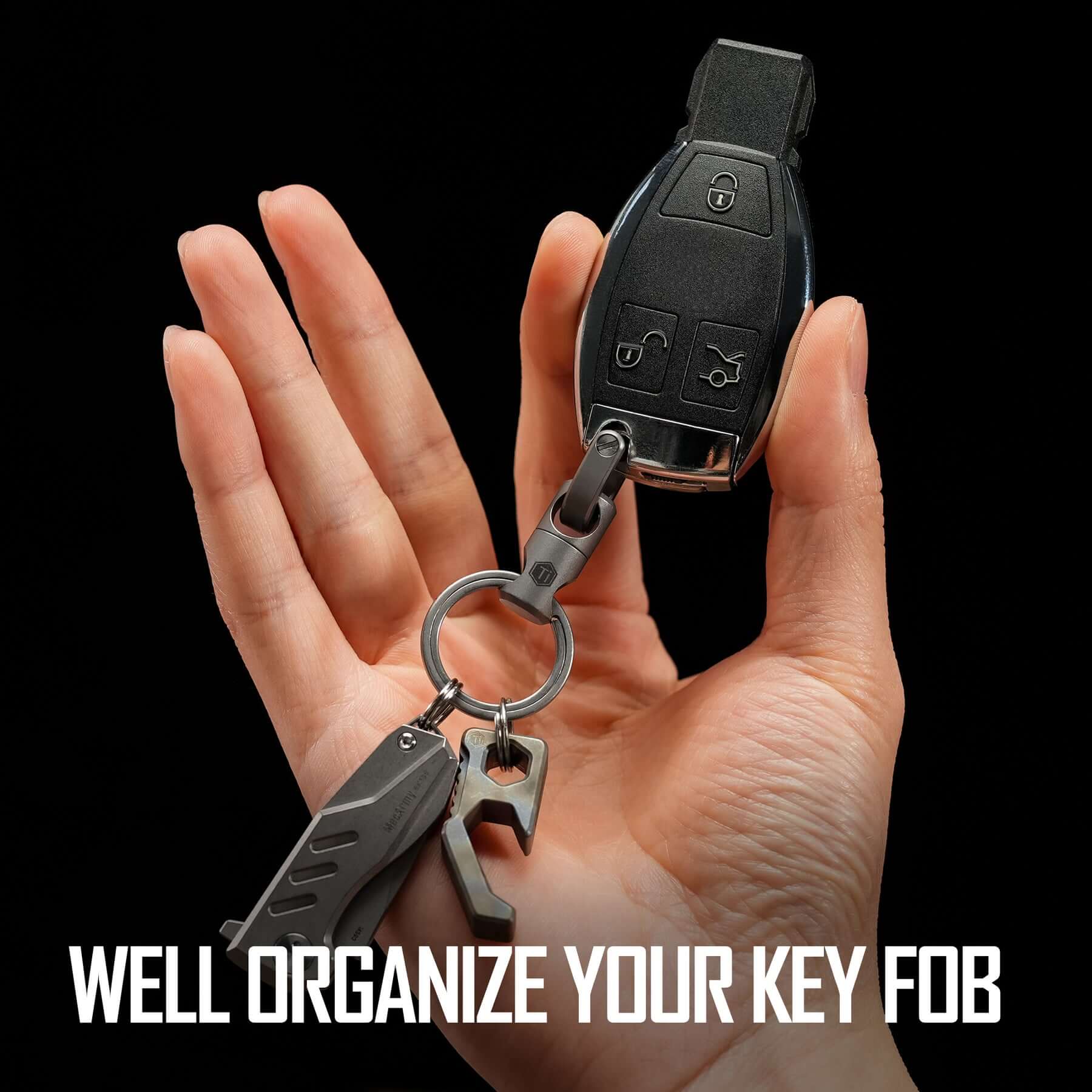 KeyUnity KM13 Titanium Alloy Keychain Key Ring Connector