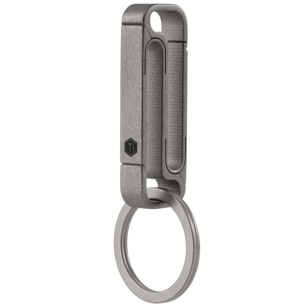 1pc Titanium Buckle, Alloy Keychain Key Ring, Outdoor Camping Hiking Accessories,Temu