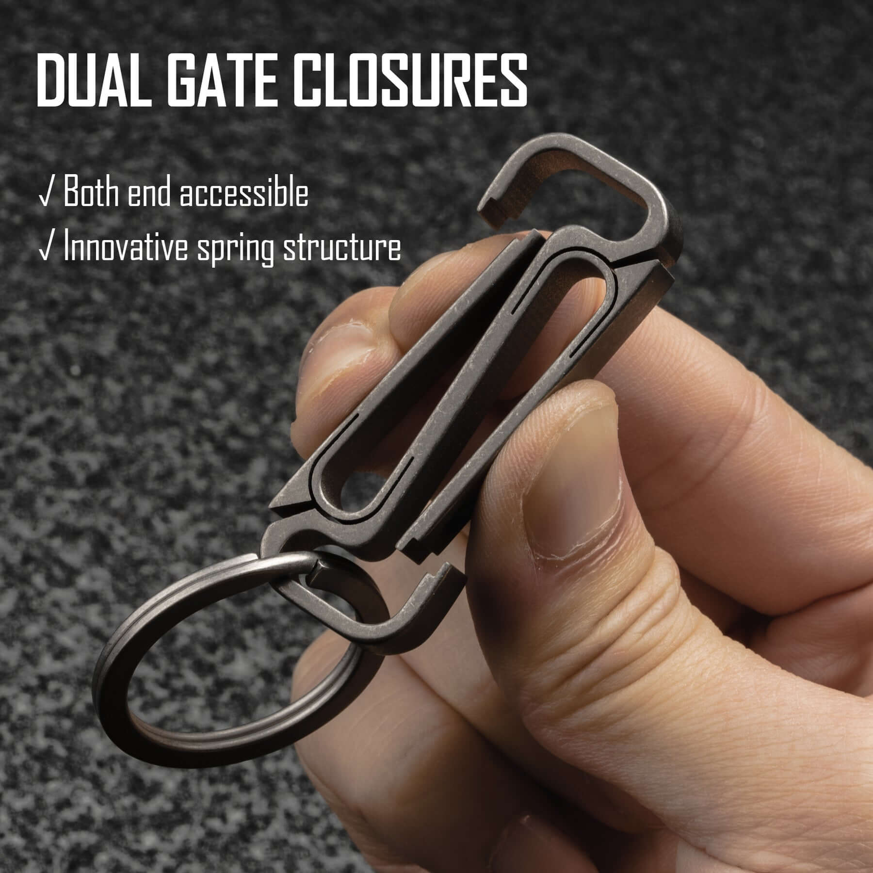 KM11 Titanium Alloy Keychain Clip