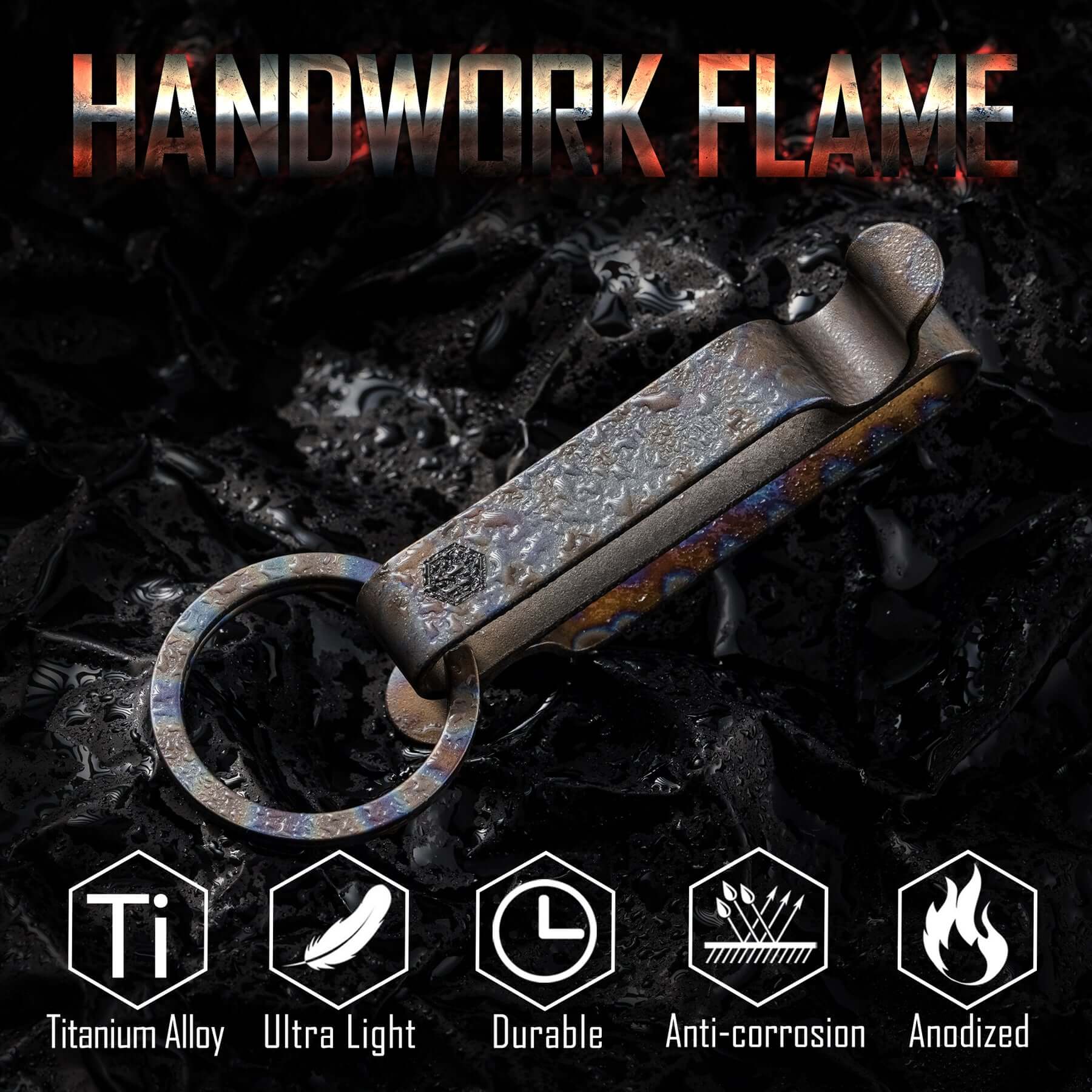 KM00 Titanium Alloy Keychain Belt Clip (HF)