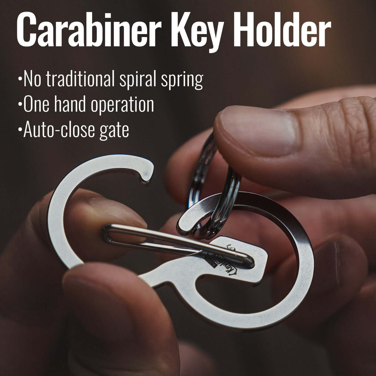 KeyUnity KS01 Quick Release Keychain Carabiner clip