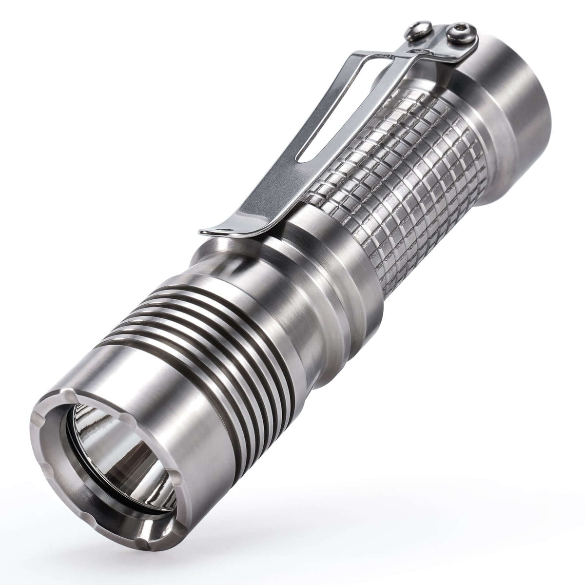 KF01 Stainless Steel Rechargeable Flashlight