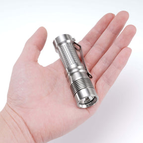 KF01 Stainless Steel Rechargeable Flashlight