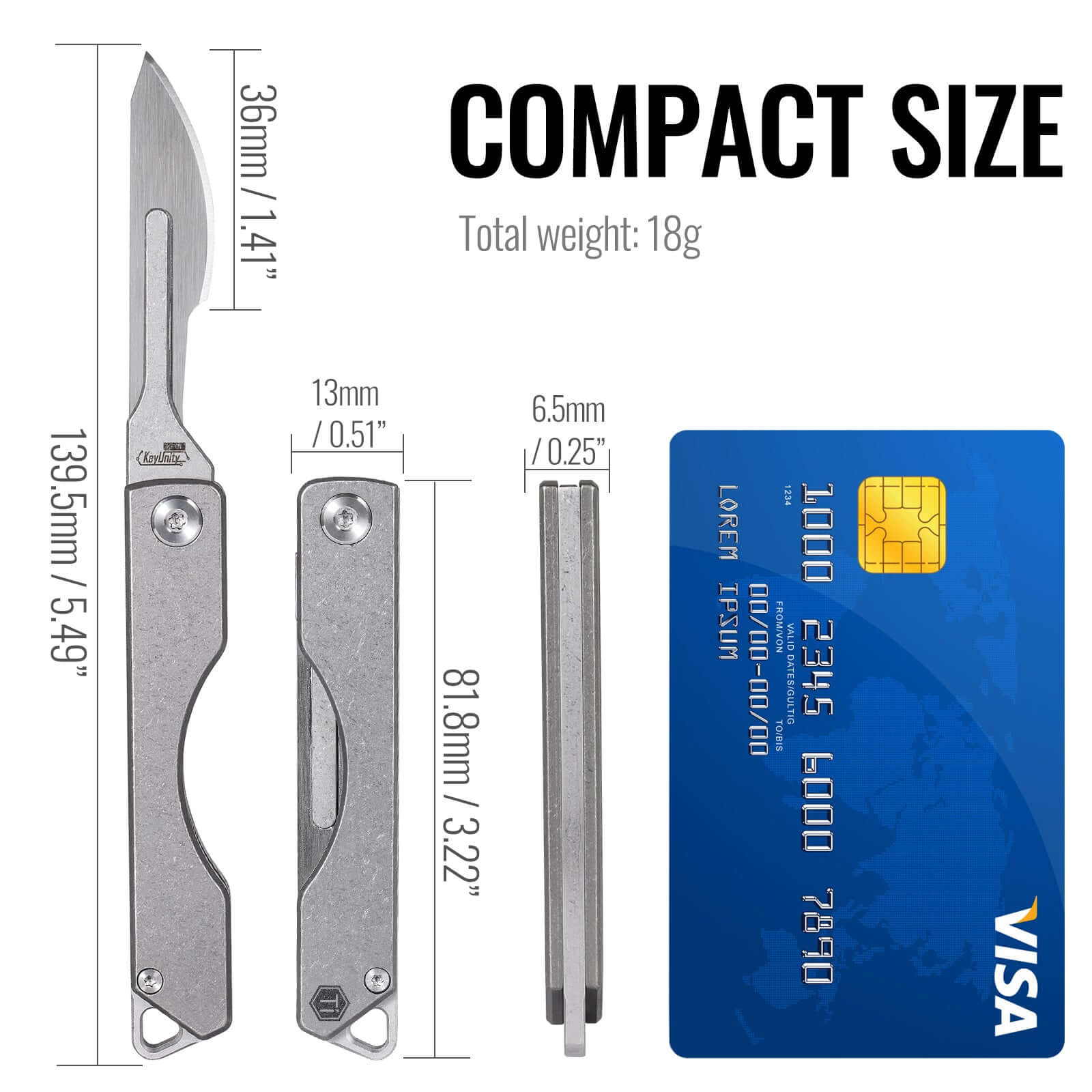 KK01 Titanium Alloy Mini Knife
