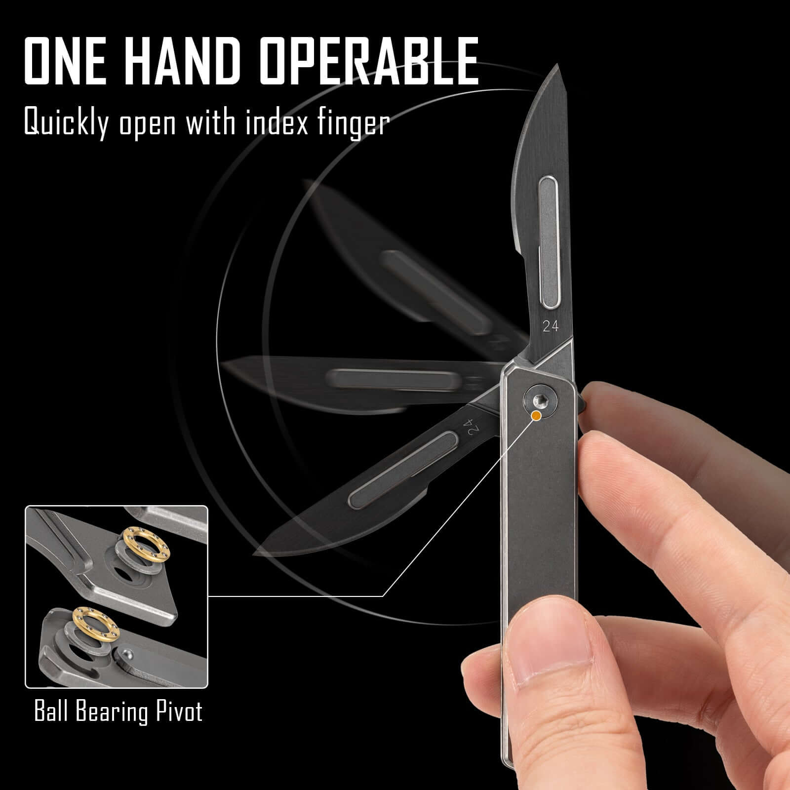 KK02 Titanium Alloy Mini Knife