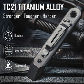 KR00 TC21 Titanium EDC Pry Bar